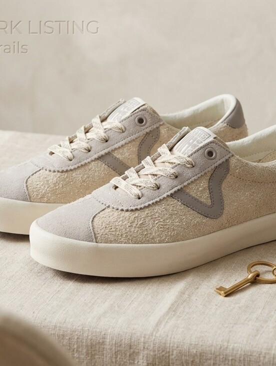 Vans Shoes - Vans Sport Low Tri-tone Suede Atmosphere Grey Beige Lace Up Shoes Men 4, Women 5